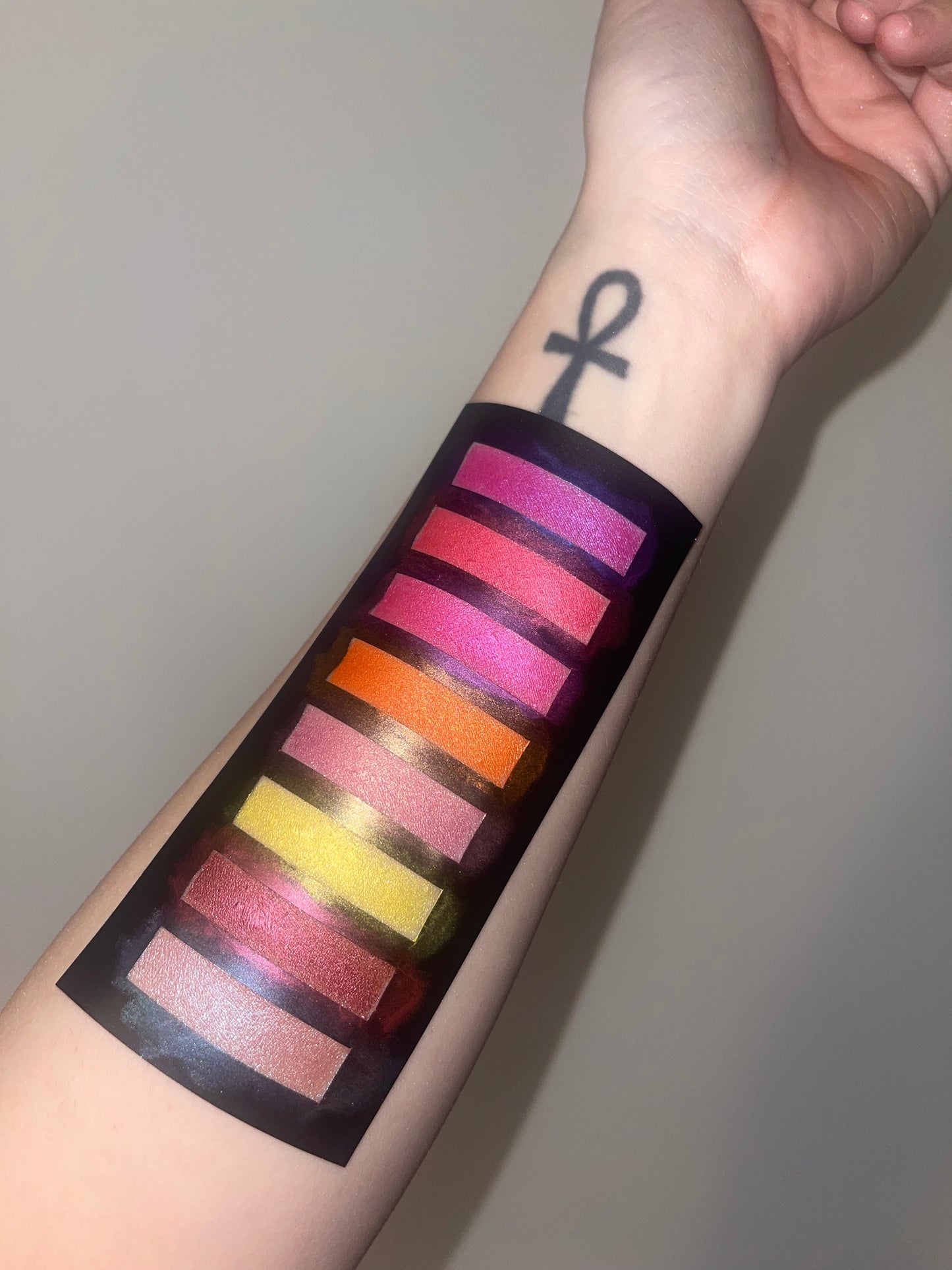 Eyeshadow Swatch Sticker Stencil